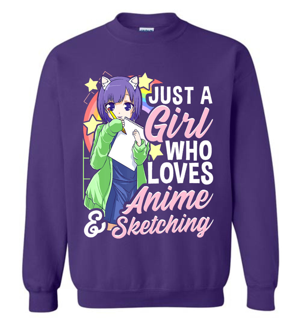 Just a girl love anime ca19 sweatshirt TS