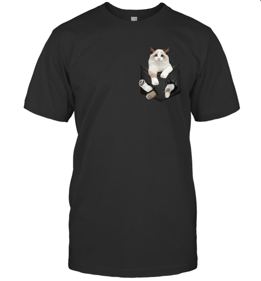 Ragdoll Cat in your pocket unisex shirt gift for cats lovers owners