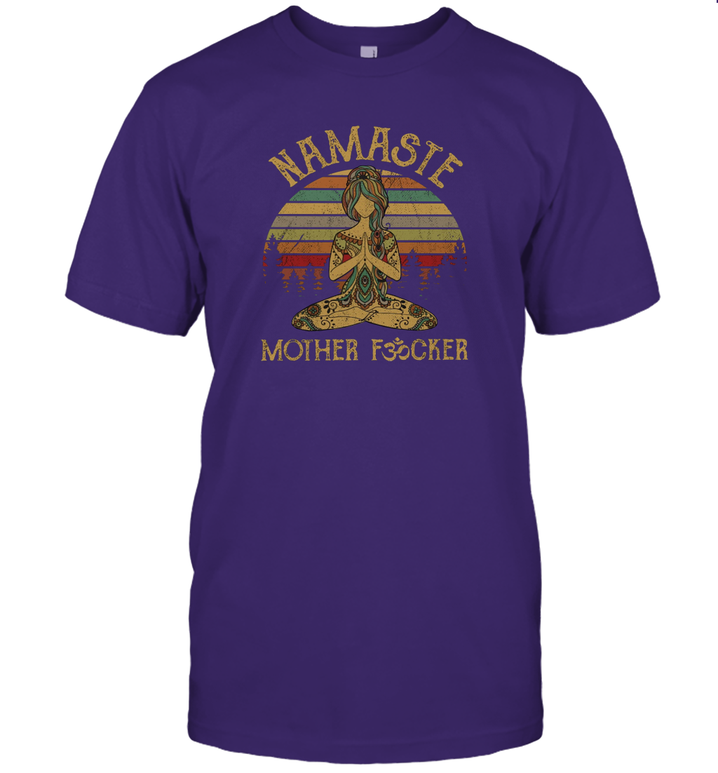 Vintage namaste shirt funny meditation zen gift for women men yoga lovers T-Shirt