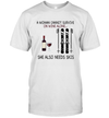 A Woman Cannot Survive On Wine Alone She Also Needs Skis Unisex T-Shirt