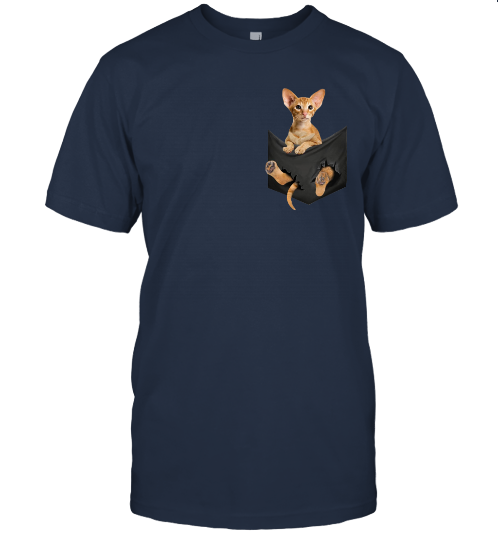 Oriental Shorthair cat in your pocket unisex shirt gift for cats lovers owners
