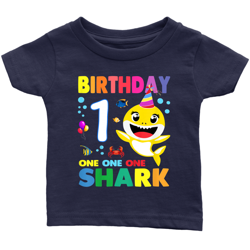 baby shark yellow 1 year old