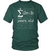 Funny Math 16th Birthday Shirt for 16 Years Old Nerdy Geeky Boys Girls Science Lovers T-Shirt