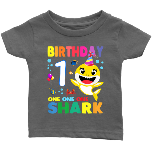 baby shark yellow 1 year old