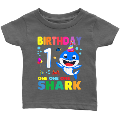 shark birthday 1 one year teelaunch