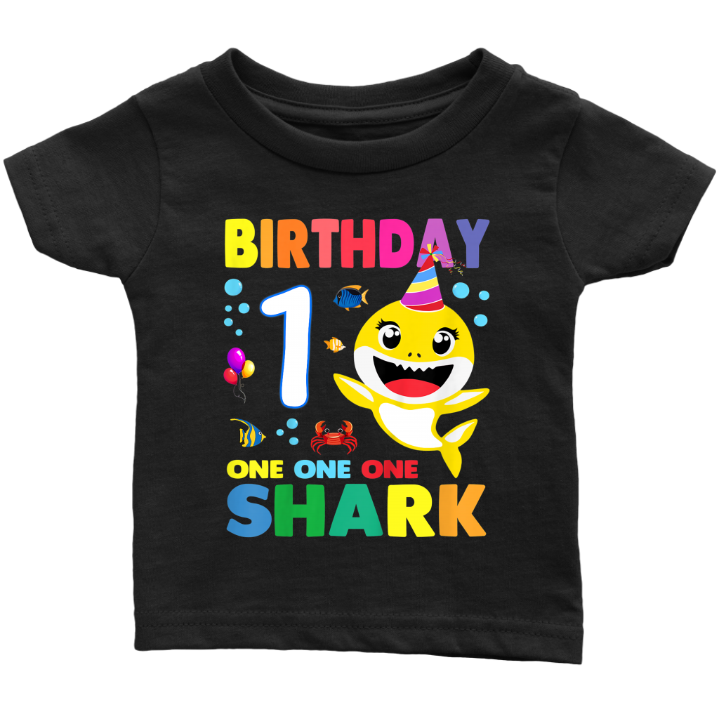 baby shark yellow 1 year old