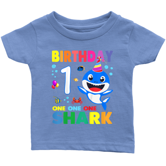 shark birthday 1 one year teelaunch