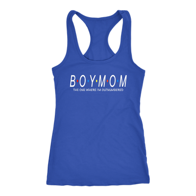 Boys mom outnumbered CA15 Teelaunch racerback