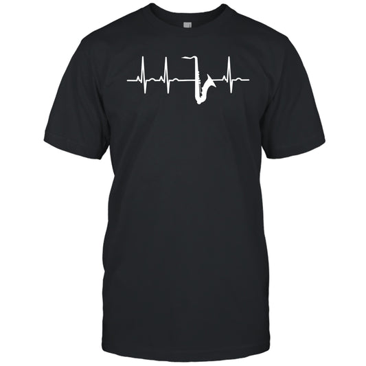 Saxophone Heartbeat I Sax Musician Gift
