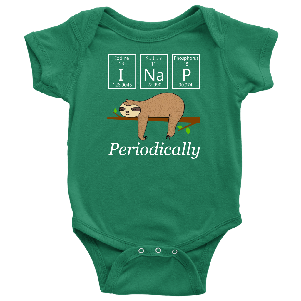 Sloth Nap Periodically Body Suit Onesie