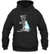 Funny Dog Pit Bull I Love Mom Tattoo Pullover Hoodie Shirt Dogs Lover Owner Gift