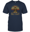 I'm Mostly Peace Love And Light And A Little Go Yoga Shirt Retro Vintage Meditation T-Shirt