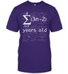 Funny Math 21st Birthday Shirt for 21 Years Old Nerdy Geeky Nerds Geeks Science Lovers