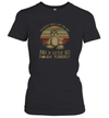 I'm Mostly Peace, Love And Light Yoga Funny Sloth Women's T-Shirt