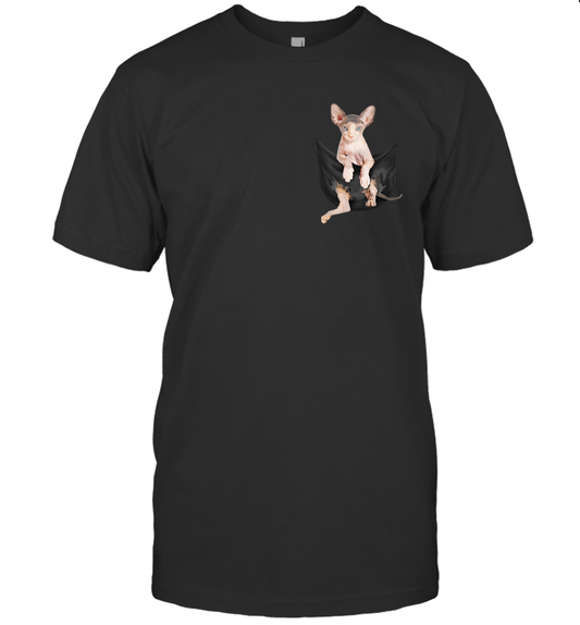 Cat Sphynx in your pocket unisex shirt gift for cats lovers owners