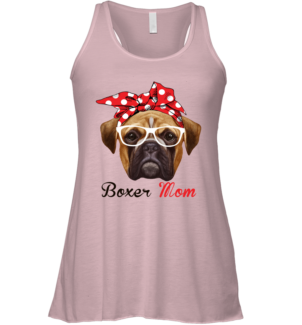 Funny Boxer Mom Racerback Tank Shirt for Women Men Boxer Dogs Lovers