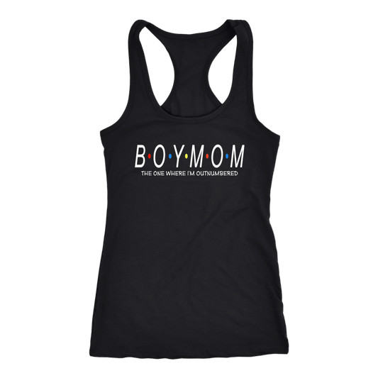Boys mom outnumbered CA15 Teelaunch racerback