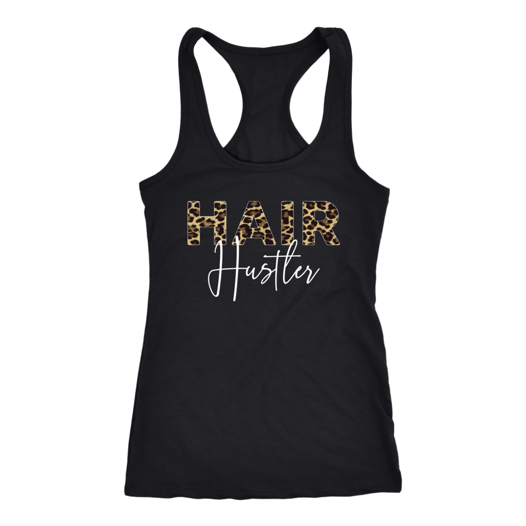 Hairstylist Hairdresser Hair Hustler Leopard Funny Gift Idea