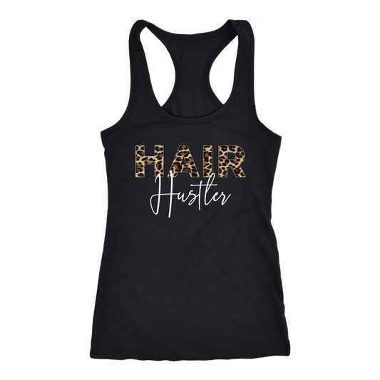 Hairstylist Hairdresser Hair Hustler Leopard Funny Gift Idea