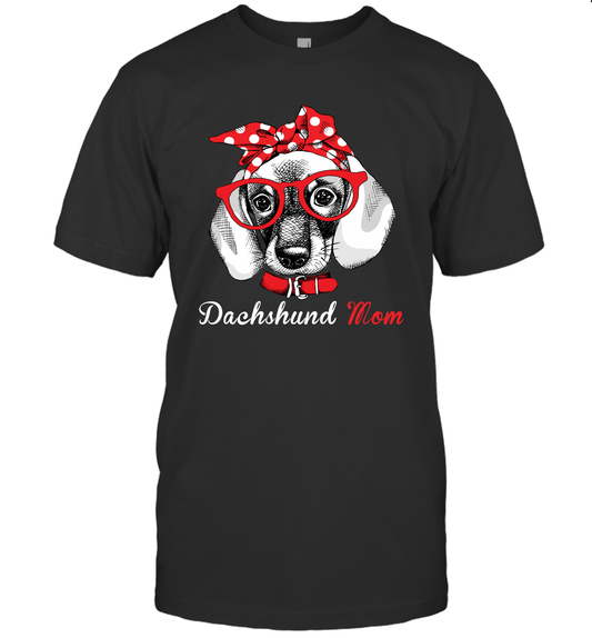 Dachshund Mom Unisex T Shirt for Pitbull Dog Lovers-Mothers Day Gift 1