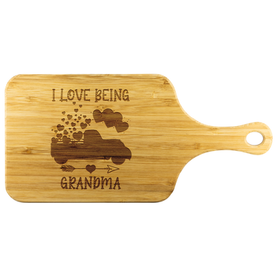 I love being grandma cutting board teelaunch