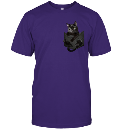 Black cat in your pocket unisex shirt gift for cats lovers owners