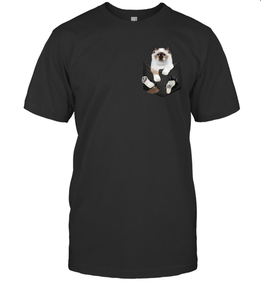 Birman Cat in your pocket unisex shirt gift for cats lovers owners