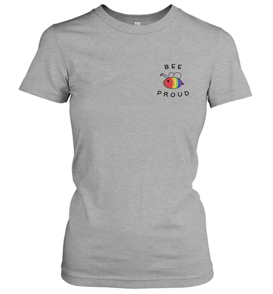 Bee Proud Pocket Shirt Pride LGBT Rainbow Women's T Shirt