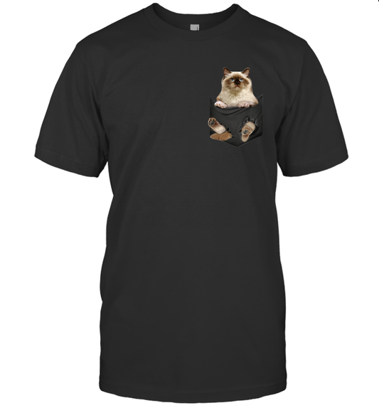Cat Hymalayan in your pocket unisex shirt gift for cats lovers owners