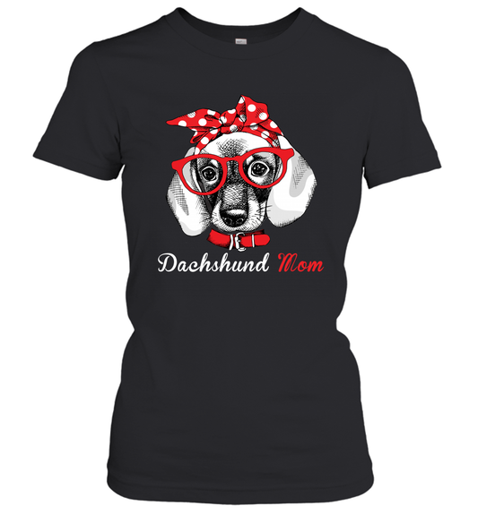 Funny Dachshund Mom Women's Shirt Doxie Dog Lover Owner Mothers Day Gift