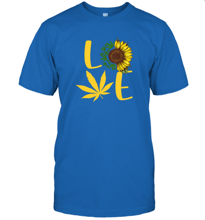 Love Weed Sunflower Love Cannabis T Shirt T-Shirt