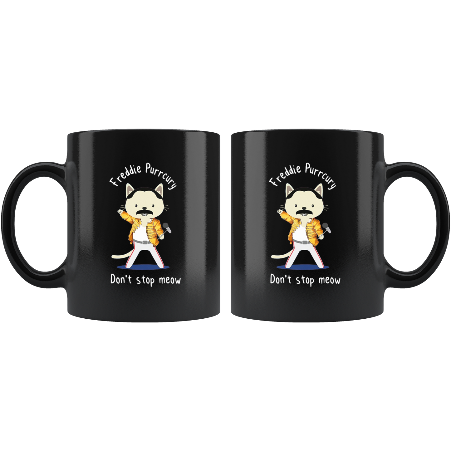 Don't Stop Meow Freddie Purrcury Mug