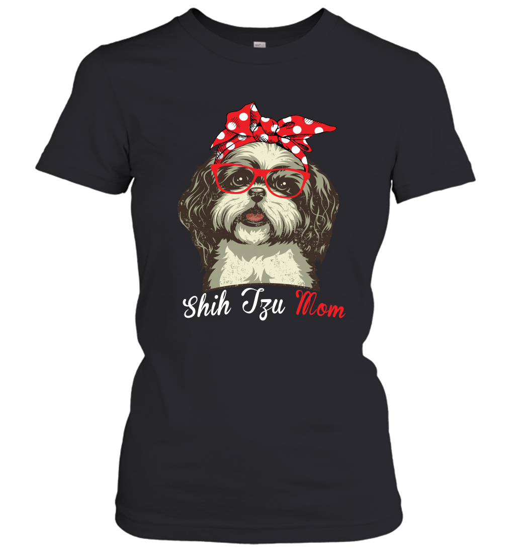 Funny Shih Tzu Mom Women's Shirt Mother's day gift Dog Lover Owners