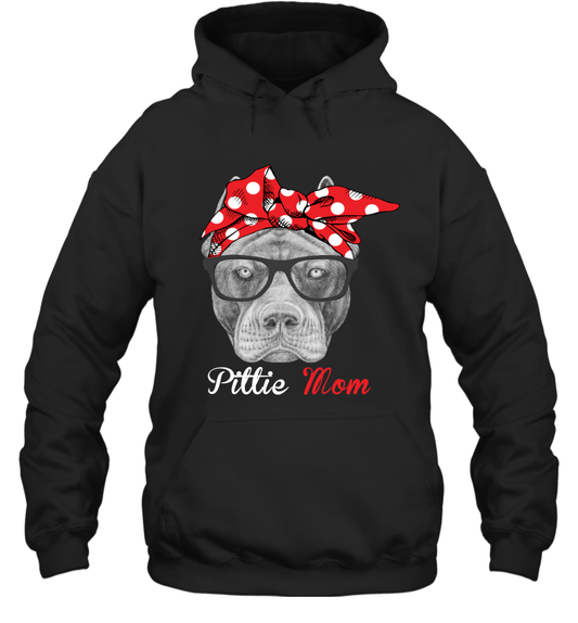 Funny Pittie Mom Hoodie Mother's day gift for Pitbull Dog Lover Owner