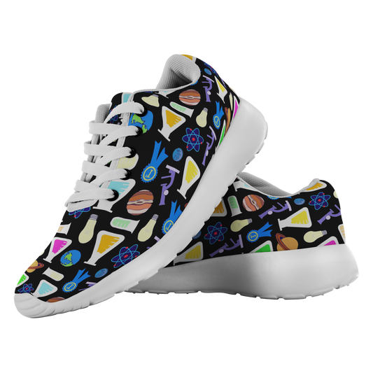 Science Pattern Sneakers Gift for Women Men Science Lovers