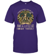 Yoga Tattoo Women T-Shirt I'm Mostly Peace Love And Light And A Little Go Yoga Shirt