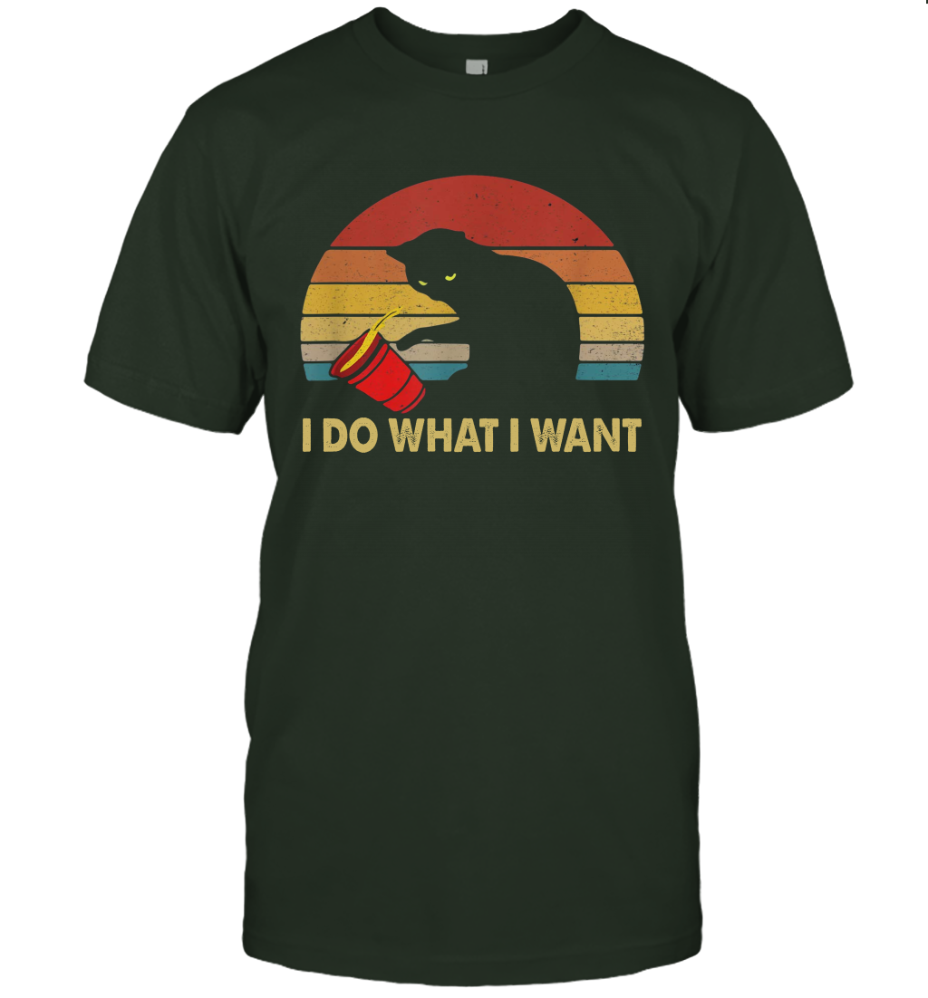 Vintage i do what i want cat shirt gift for women men cats lovers owners T-Shirt