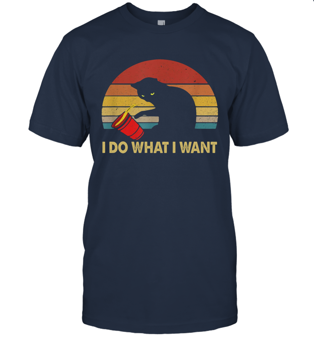 Vintage i do what i want cat shirt gift for women men cats lovers owners T-Shirt
