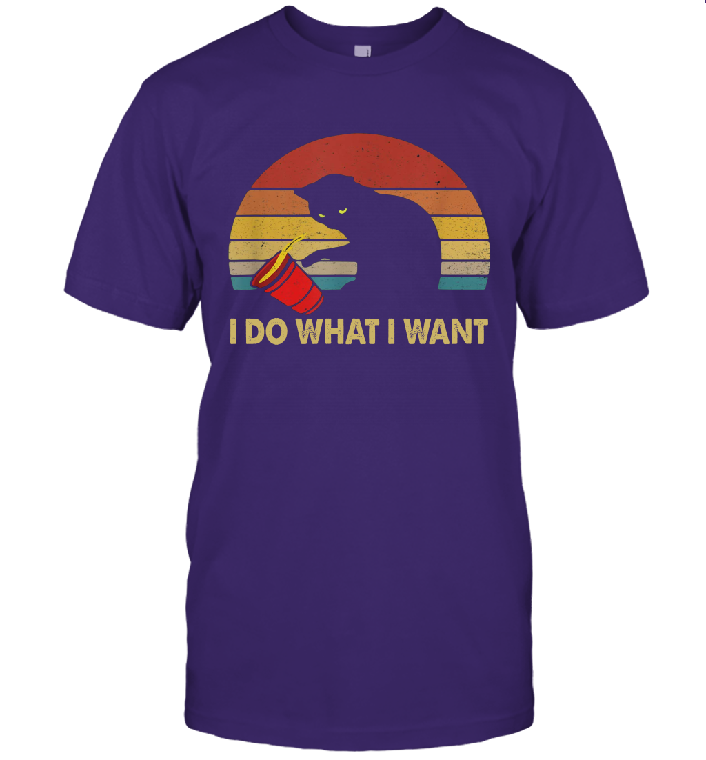 Vintage i do what i want cat shirt gift for women men cats lovers owners T-Shirt