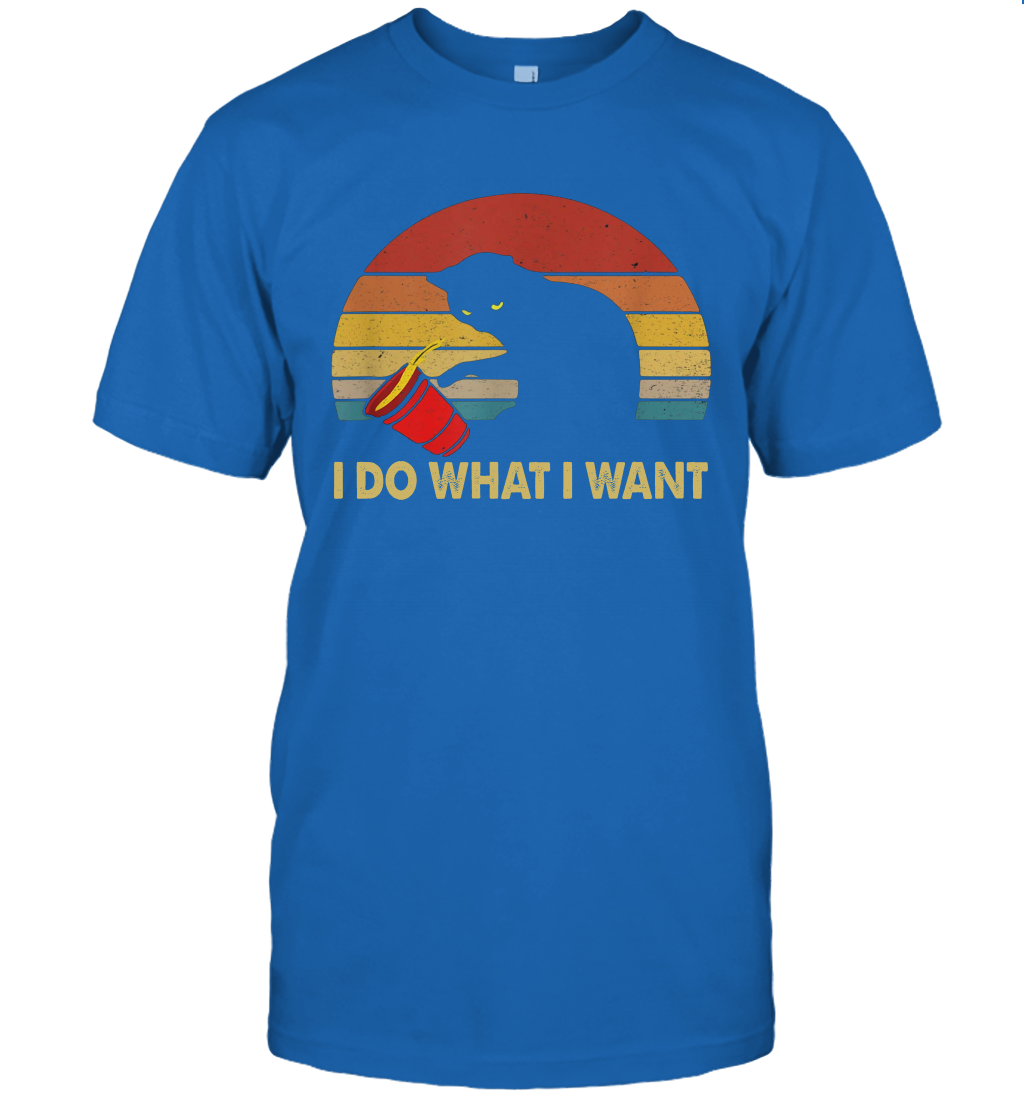 Vintage i do what i want cat shirt gift for women men cats lovers owners T-Shirt
