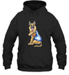 Funny Dog German Shepherd I Love Mom Tattoo Pullover Hoodie Shirt Dogs Lover Owner Gift