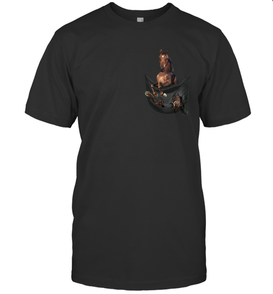 Horse Thoroughbred in your pocket unisex shirt gift for horse lovers owners