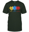 Autism Awareness Puzzle Periodic Table Elements T-Shirt