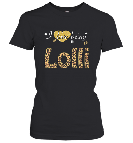 I Love Being Lolli leopard plaid Women's Shirt Gift