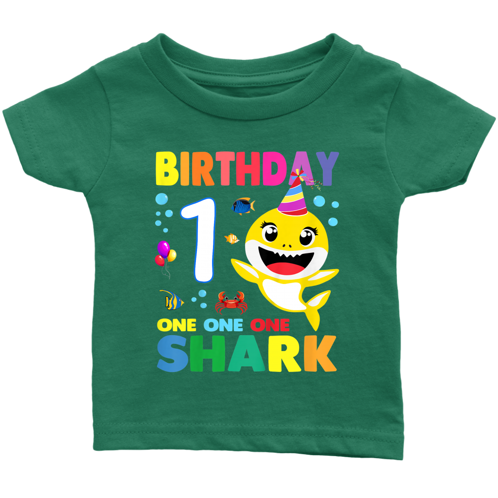 baby shark yellow 1 year old