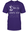 Funny Math 13th Birthday Shirt for 13 Years Old Nerdy Geeky Boys Girls Science Lovers