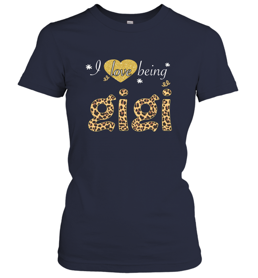 I Love Being Gigi leopard plaid Women's Shirt Gift