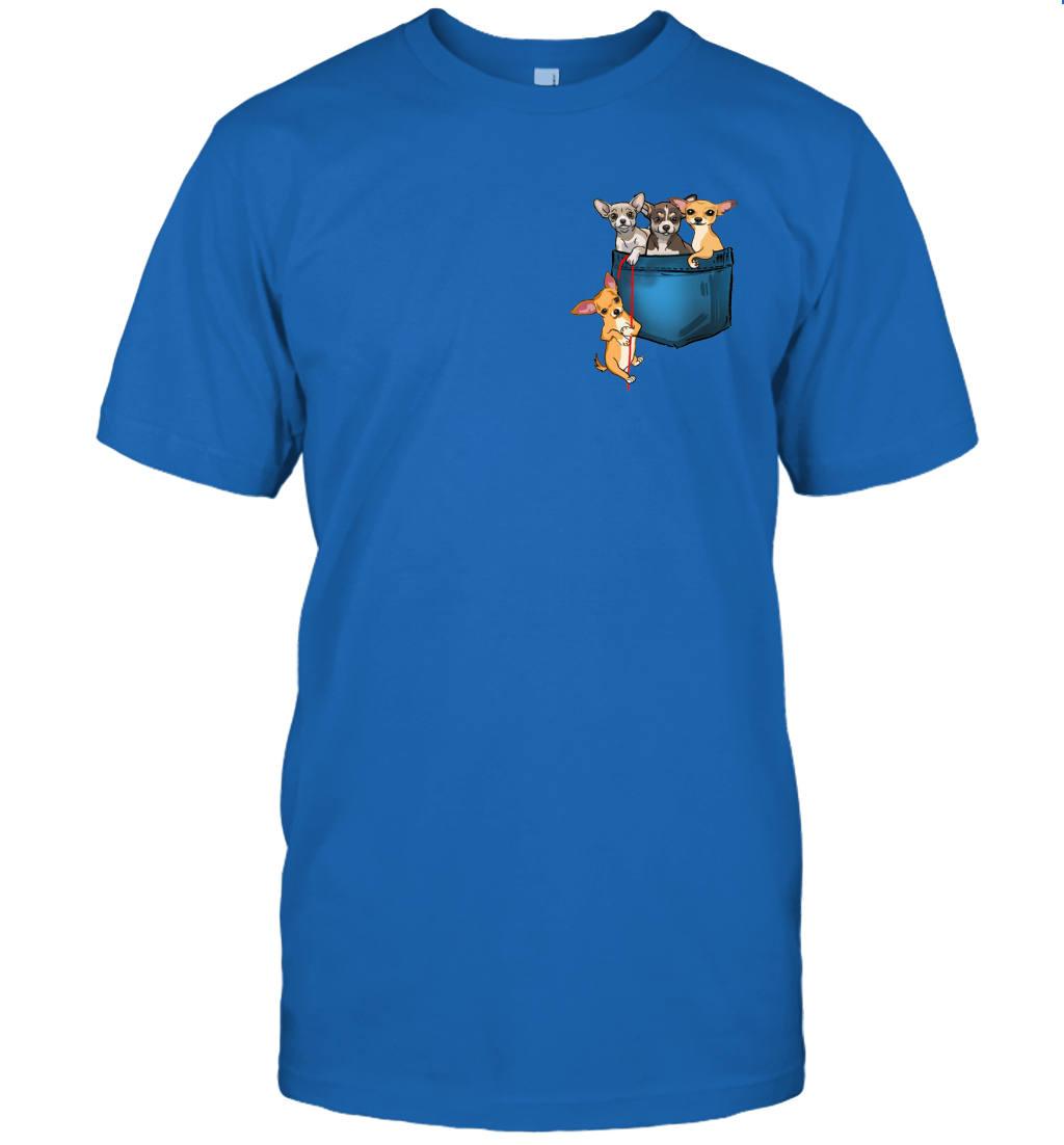 Funny chihuahua pocket in your pocket unisex shirt gift for dogs lovers owners