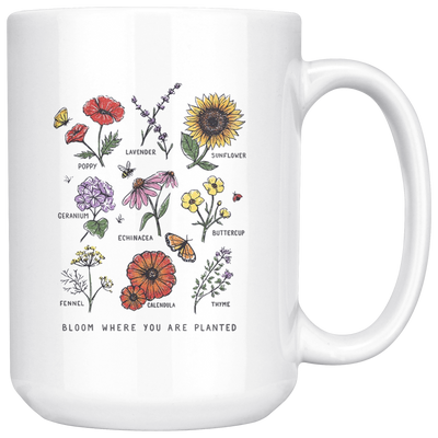 Bloom where you are planted ca1 mug teelaunch