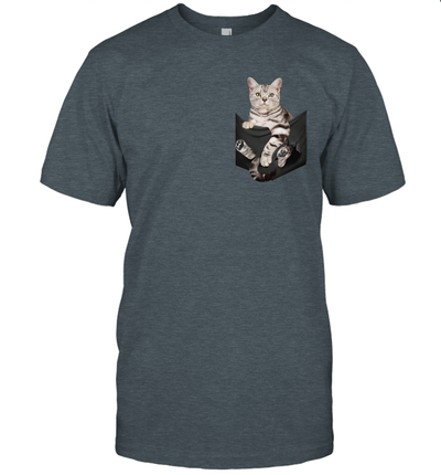 American Shorthair Cat in your pocket unisex shirt gift for cats lovers owners